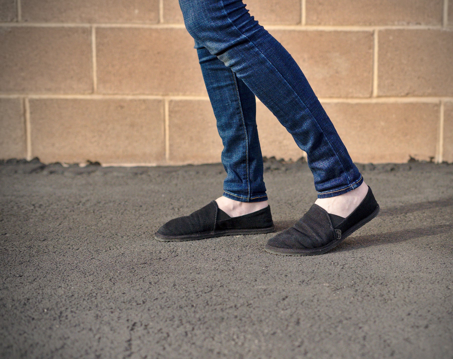 Toms vegan eco dye Alpargata slip on shoes in black